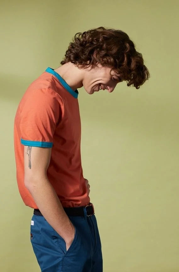 فيكونت أ. تيشيرت تيبوت برتقالي محروق قطن 100%